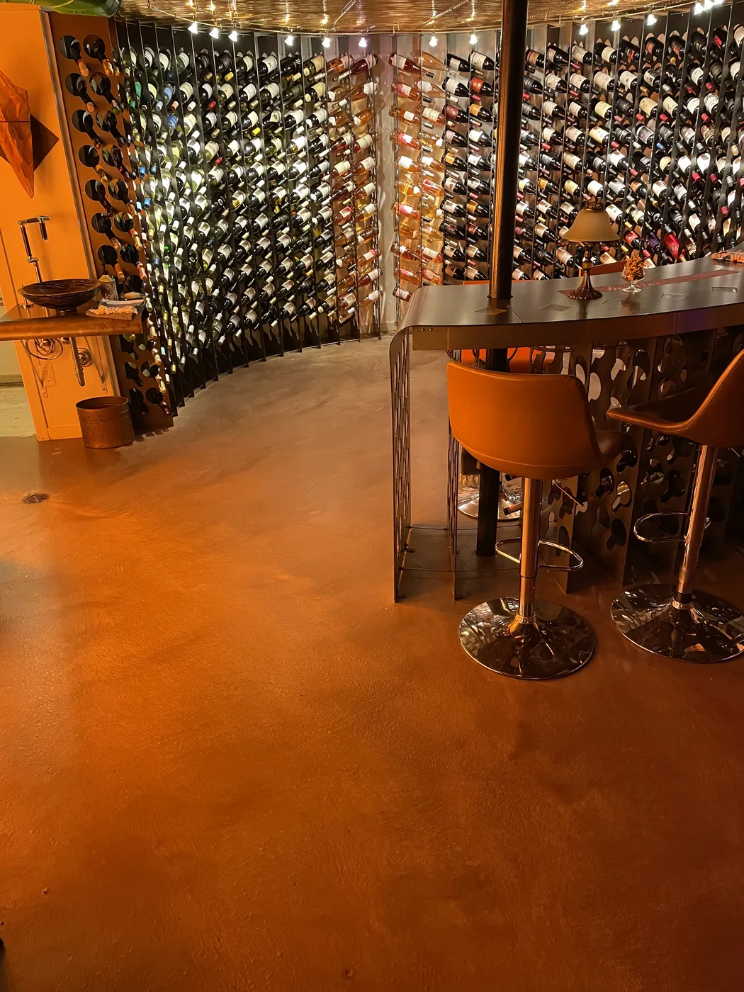 Decorative metallic epoxy floor project by 1st Epoxy