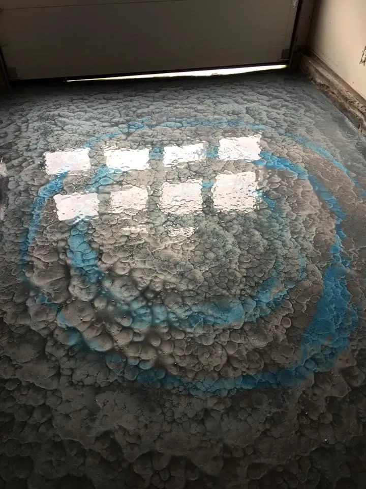 Decorative metallic epoxy floor project by 1st Epoxy