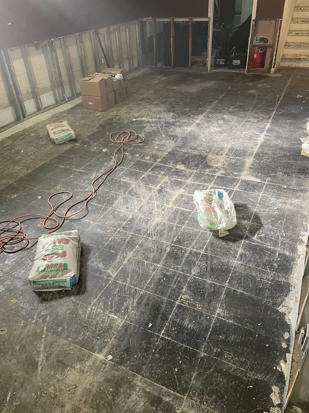 Concrete floor preparation before epoxy coating by 1st Epoxy